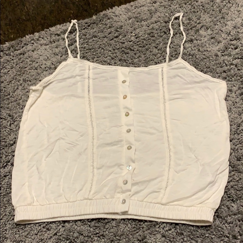white crop top